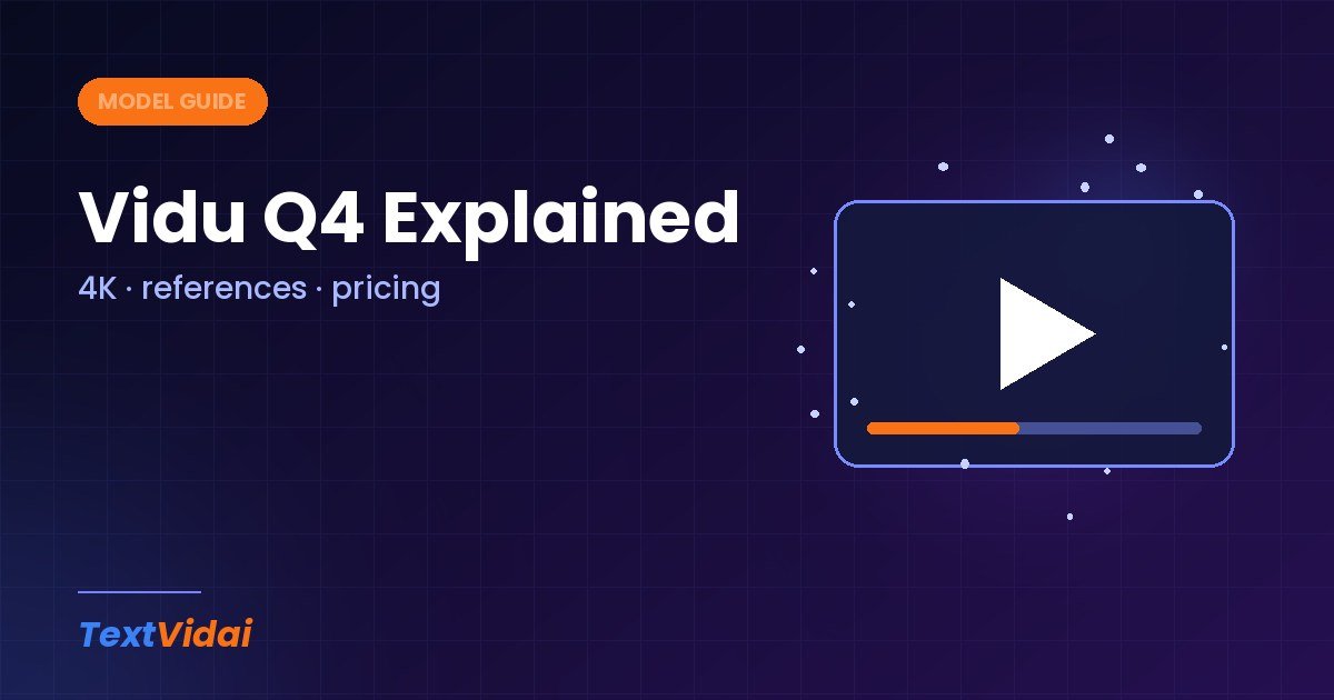 Vidu Q4 Explained: 4K AI Video, Pricing and Features