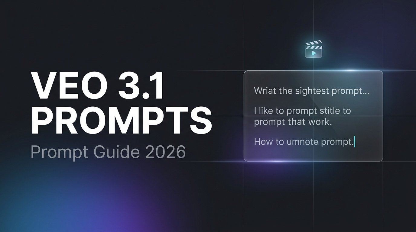 Veo 3.1 Prompt Guide: How to Write Prompts That Work