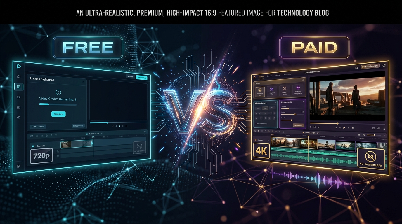 Free vs Paid AI Video Generators: What's the Difference?